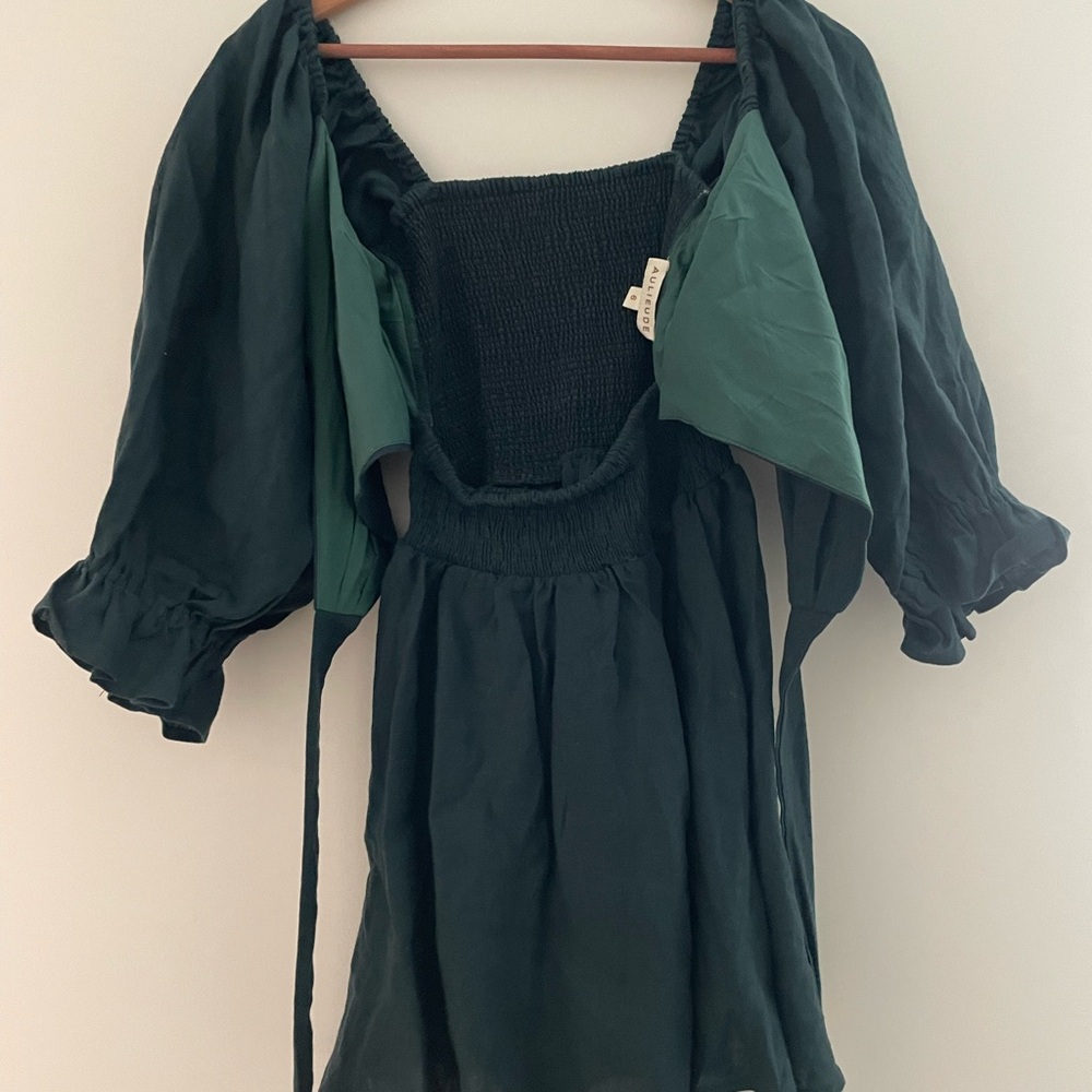 Aulieude - Eloise Dress - Emerald Green